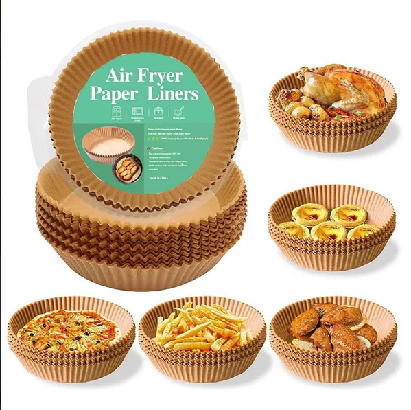 Multi-purpose Non-stick Air Fryer Disposable Liners Paper (pack Of 50)