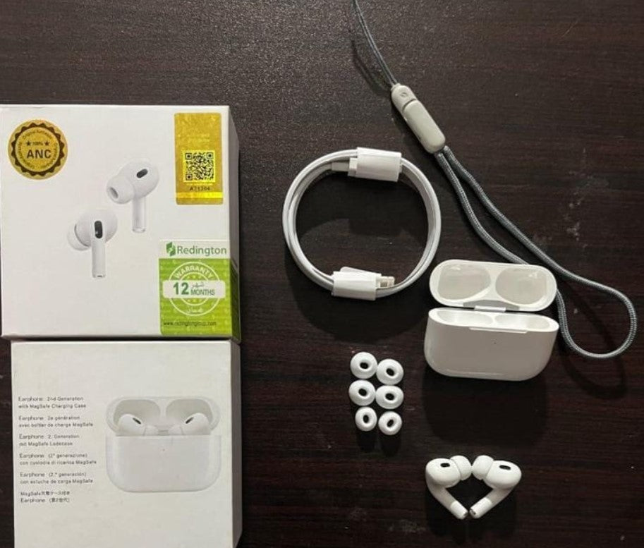 Airpods Pro Platinum With Anc, White With Active Noise Cancellation