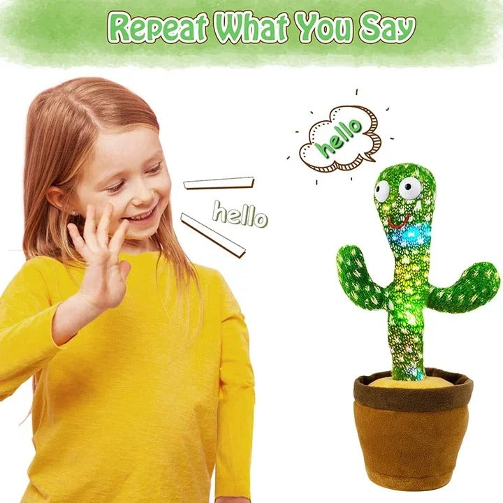 Dancing Cactus Toy With Mufler Hat (rechargeable) (with Box)