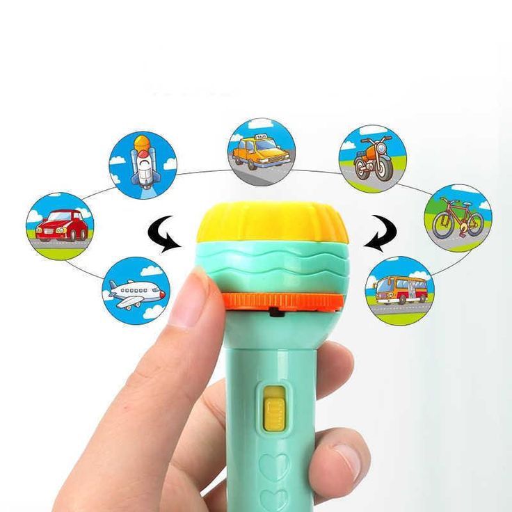 Baby Projector Torch Flashlight Projection Toy For Kids | Children Early Education Toy (random Color)